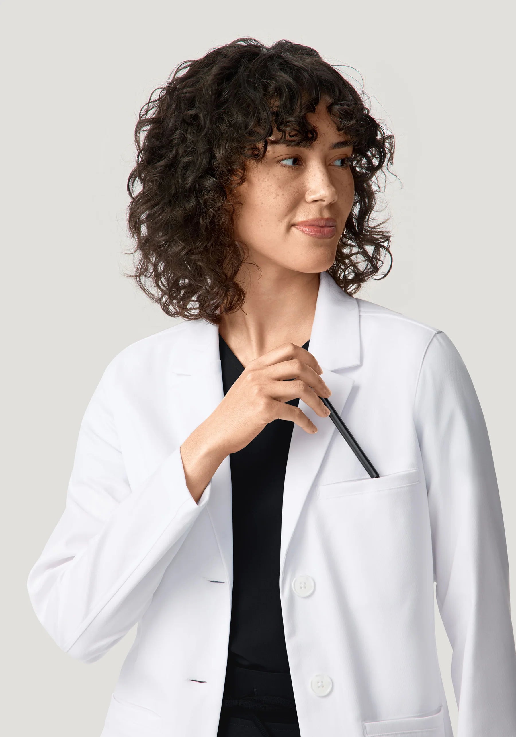 Women's Lab Coat - White