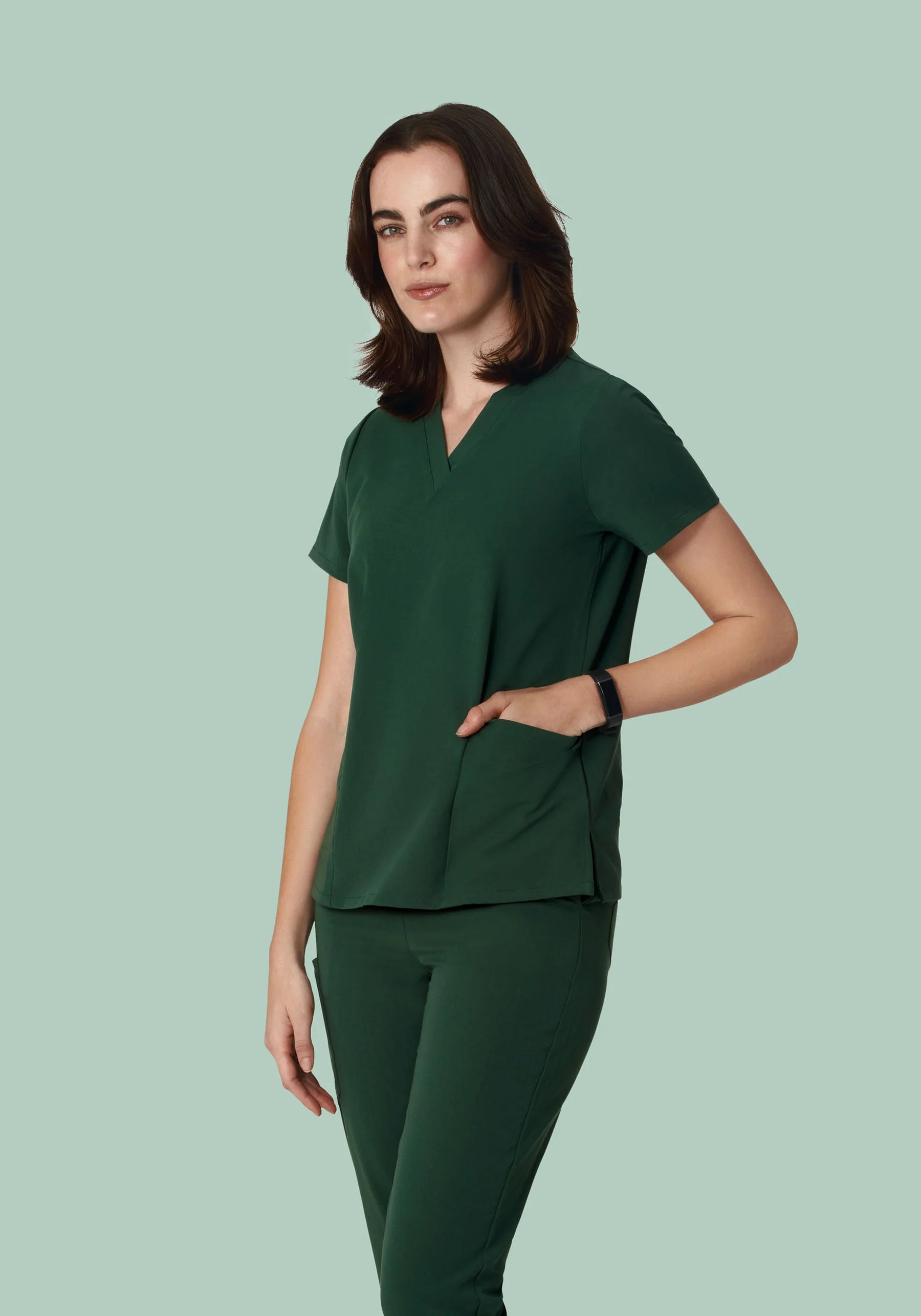 Women's 6 Pocket Top - Green