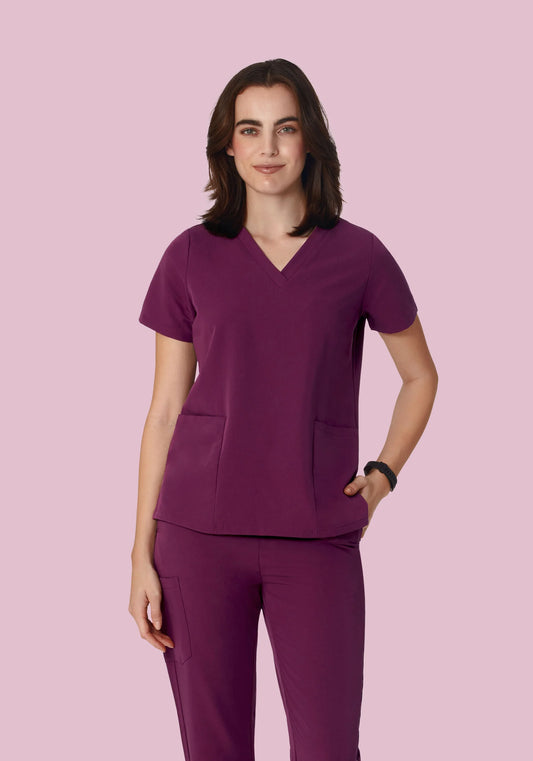 Women's 6 Pocket Top - Plum