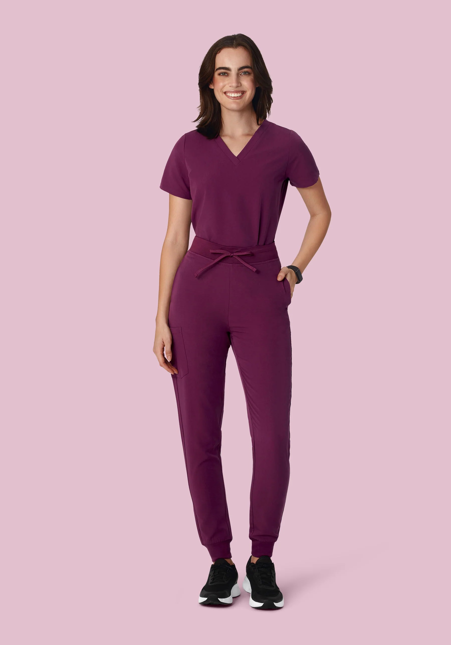 Women's 6 Pocket Top - Plum