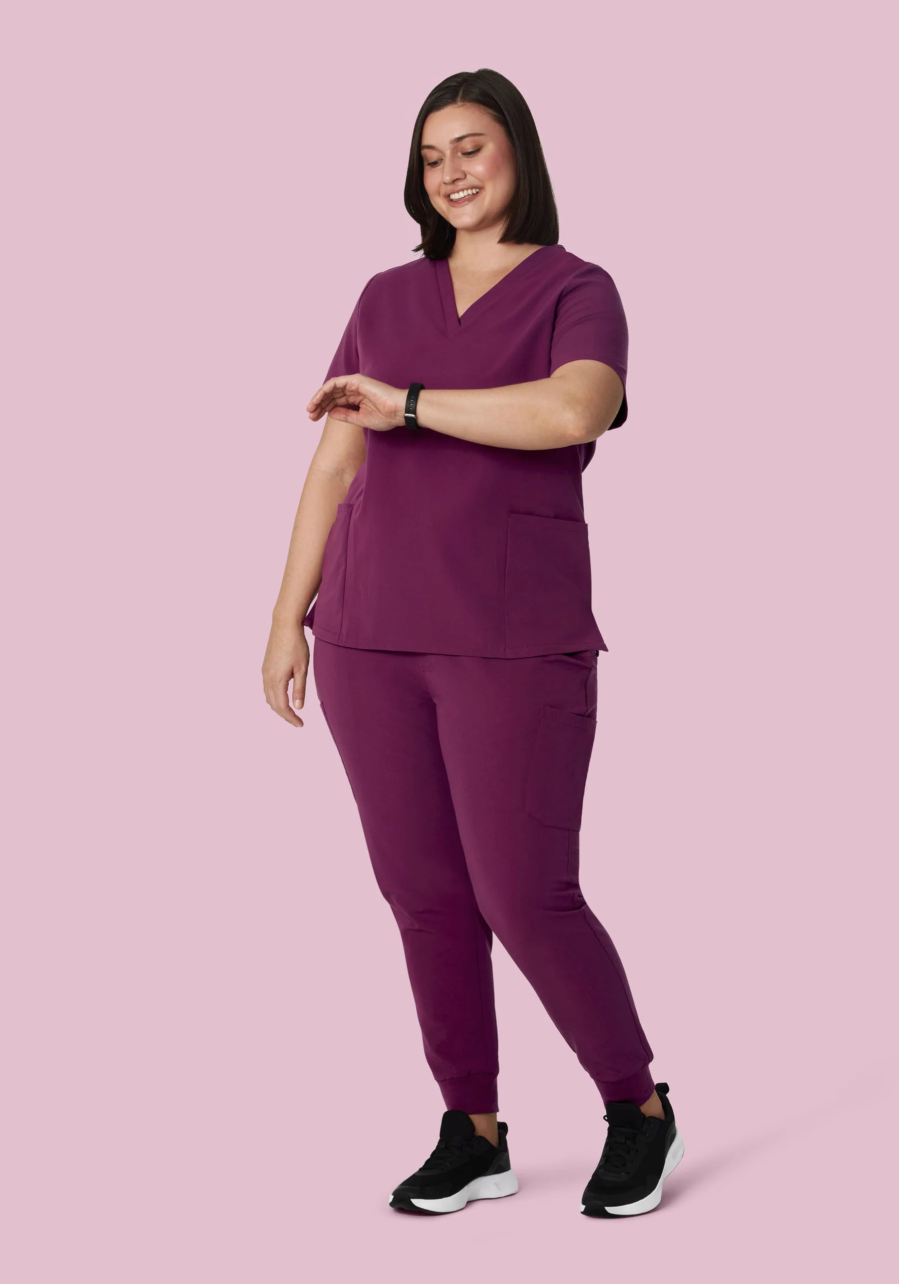 Women's 6 Pocket Top - Plum