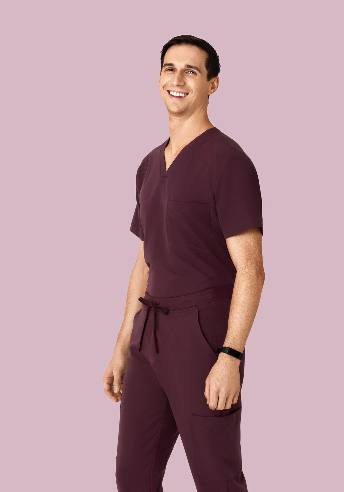 Men's Three Pocket Top - Wine