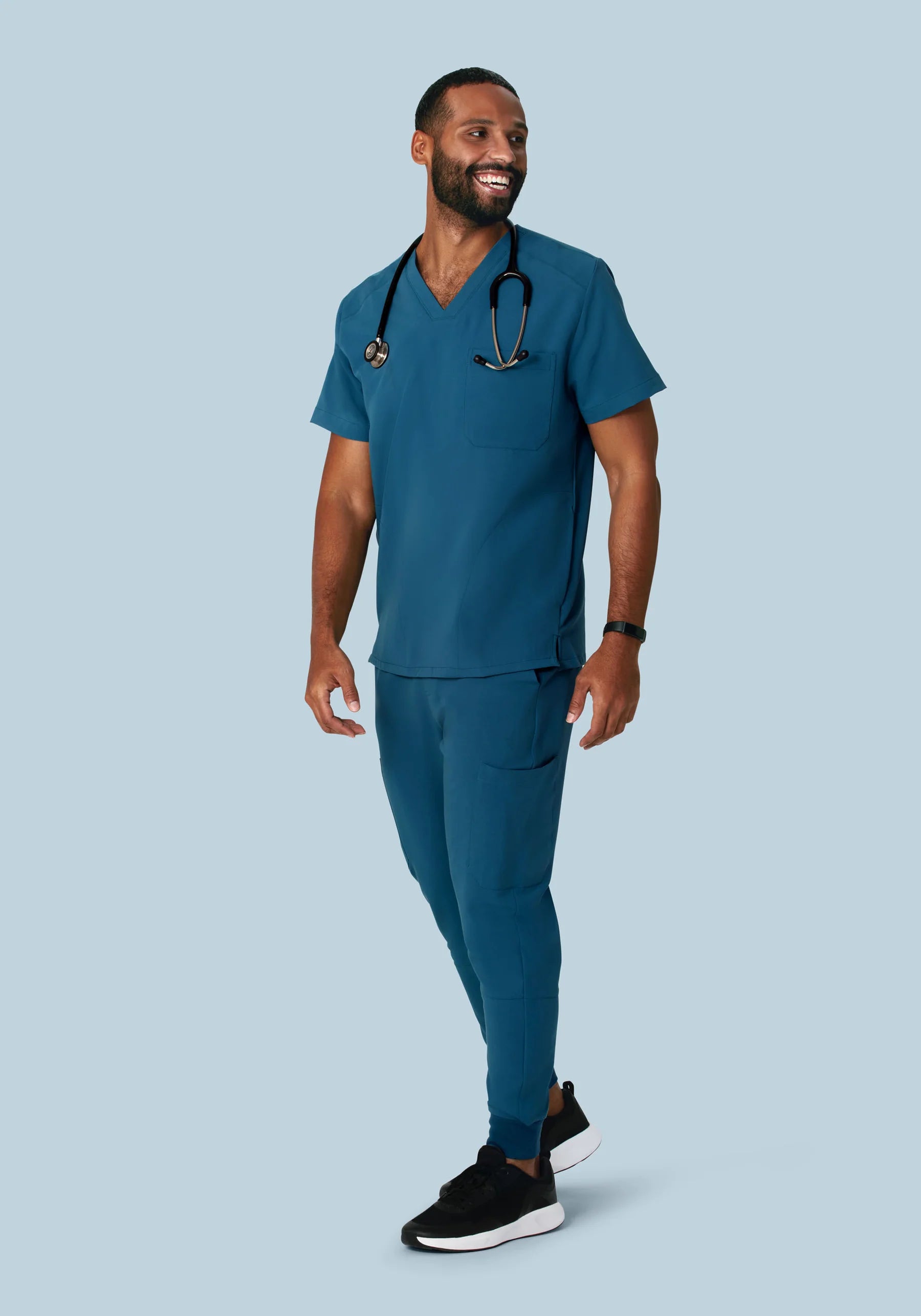 Men's Three Pocket Top - Teal