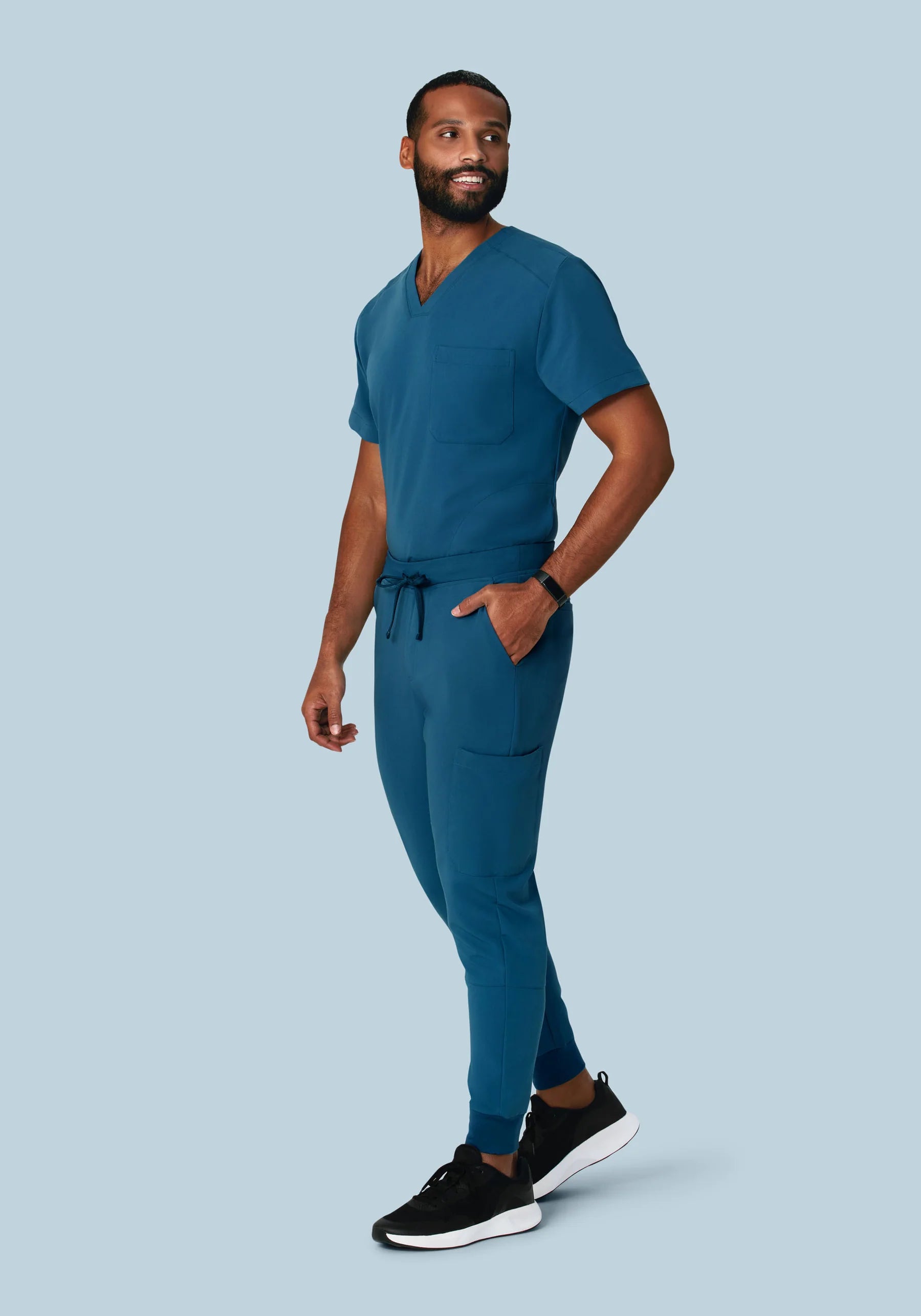 Men's Three Pocket Top - Teal