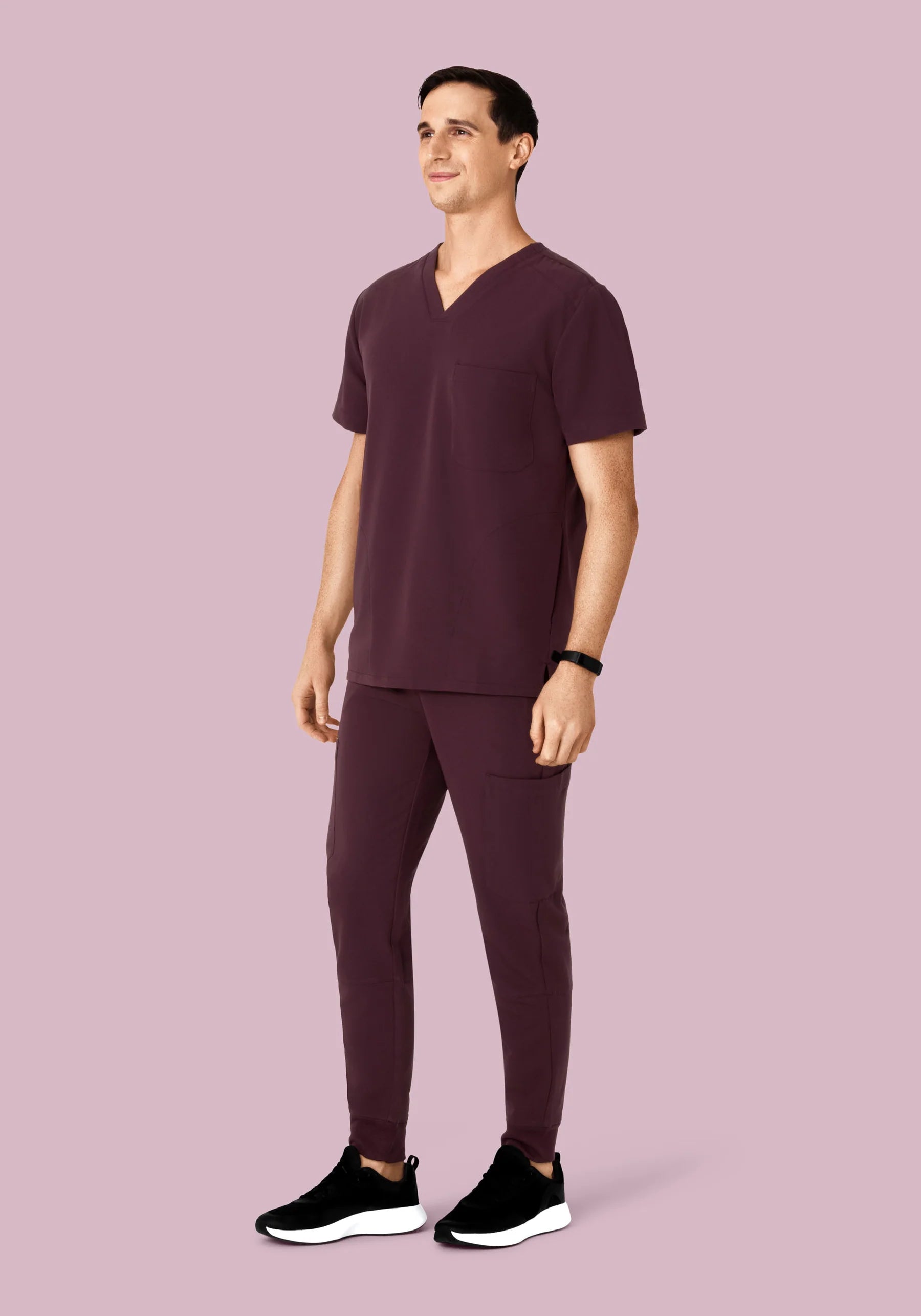 Men's Three Pocket Top - Wine
