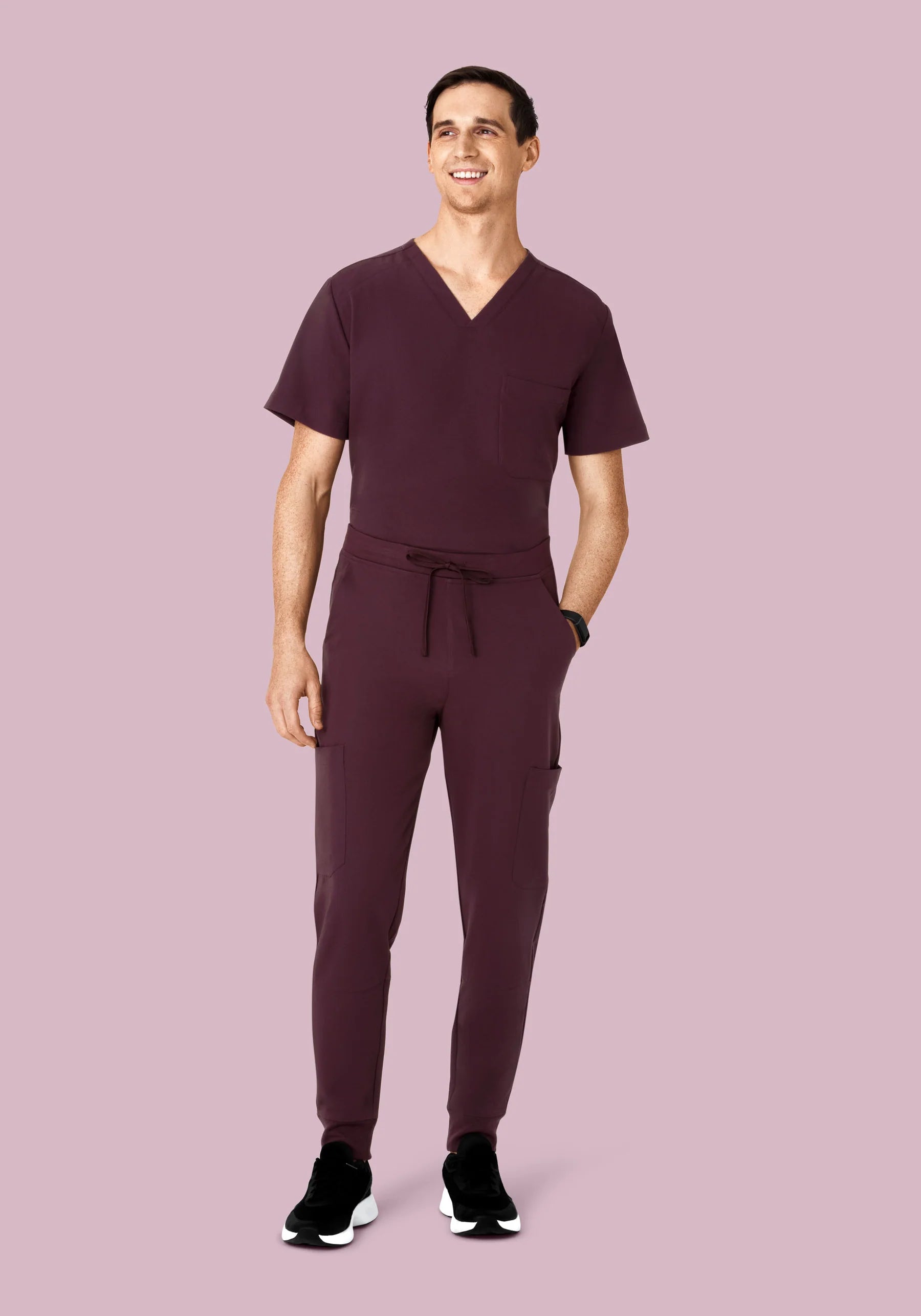 Men's Three Pocket Top - Wine