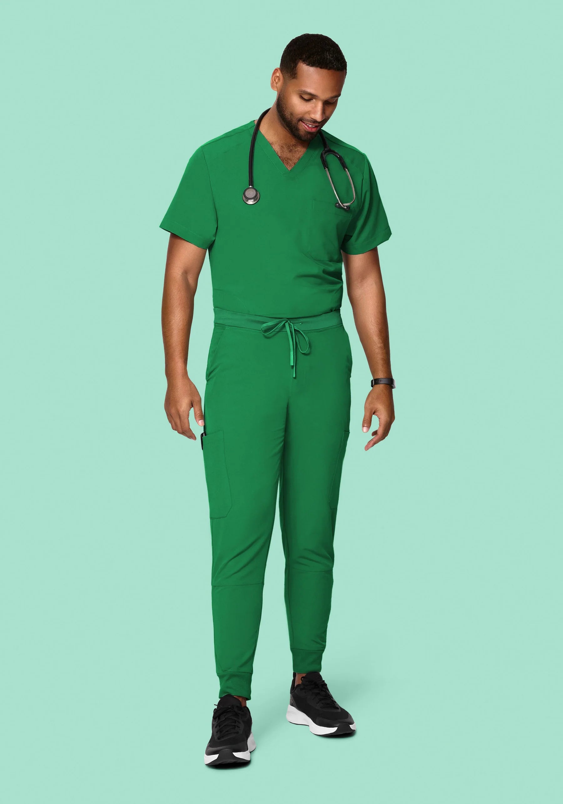 Men's Three Pocket Top - Emerald