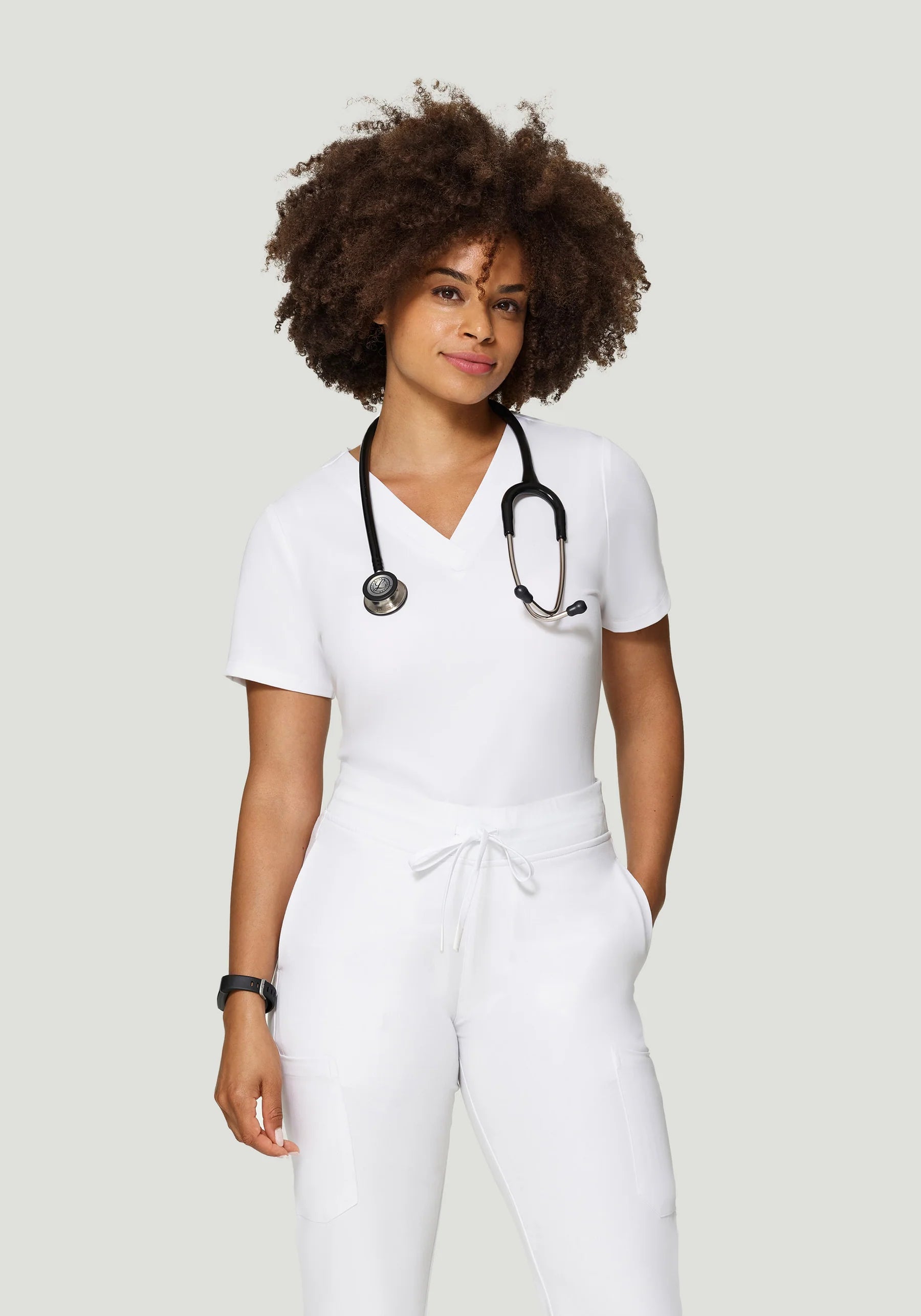 Women's 6 Pocket Top - White