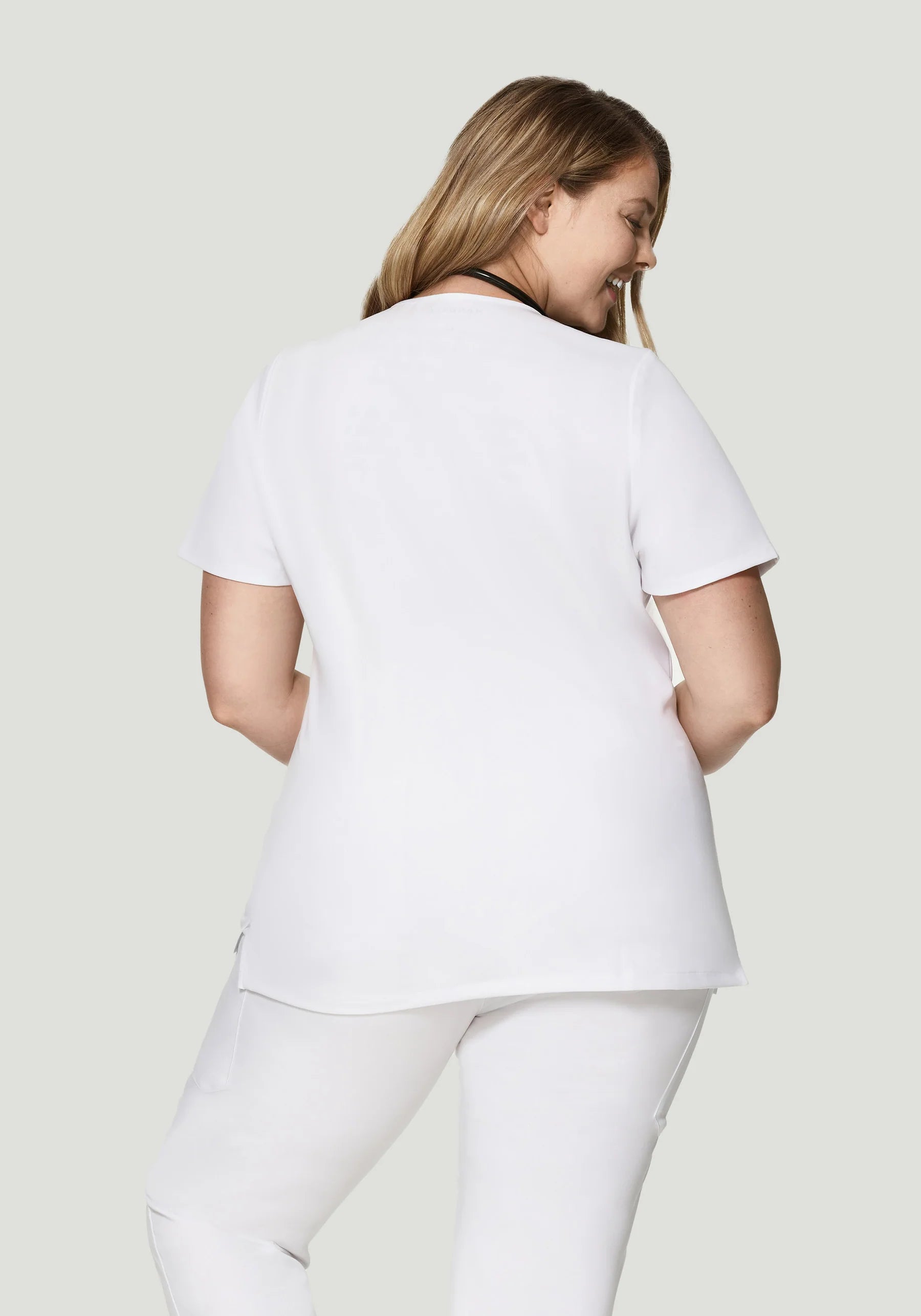 Women's 6 Pocket Top - White