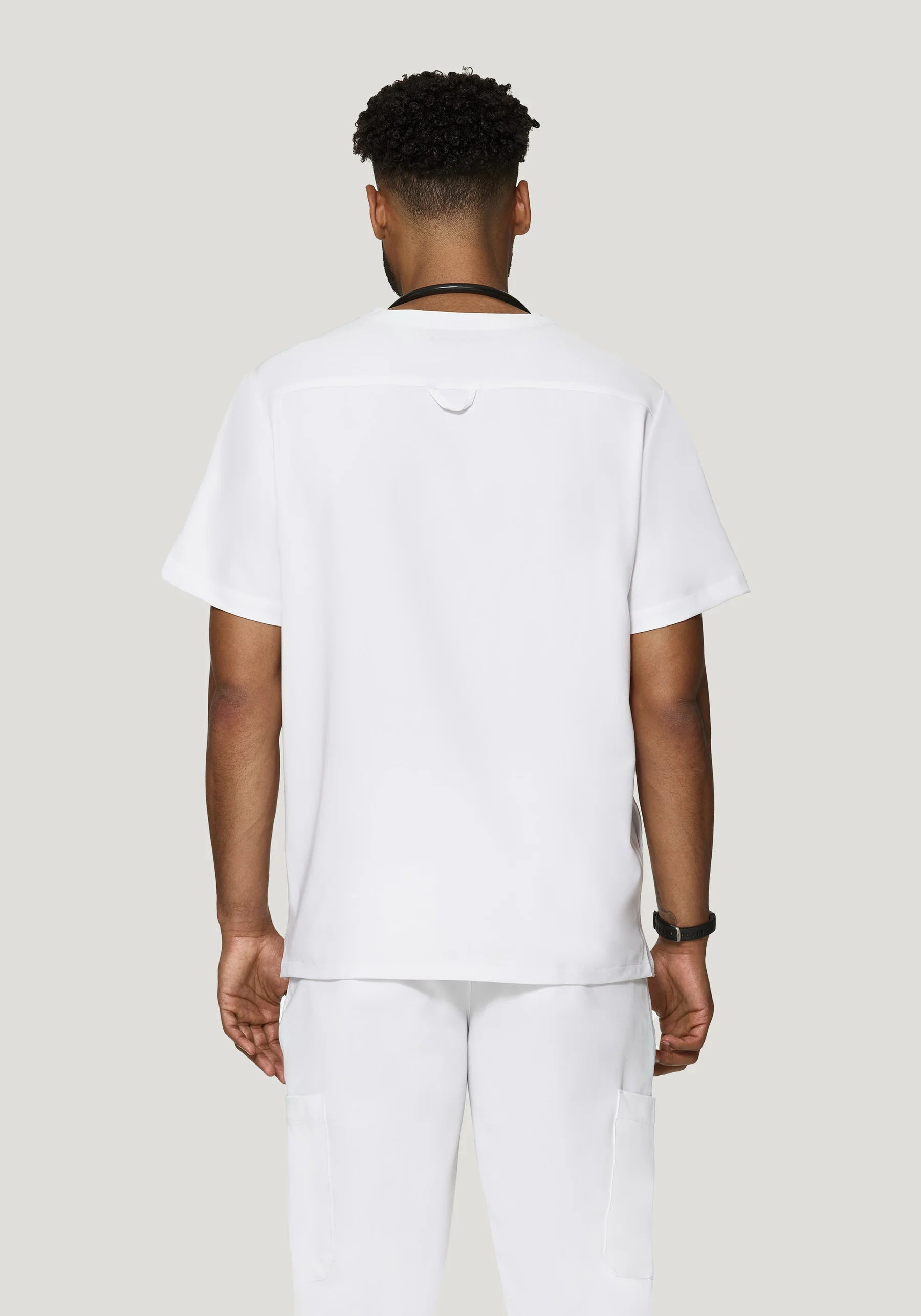 Men's Three Pocket Top - White